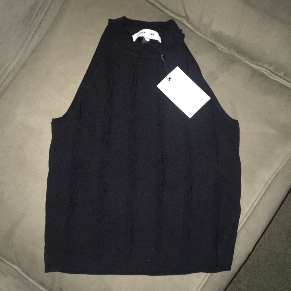 John and Jenn  women’s black tank- brand new!!